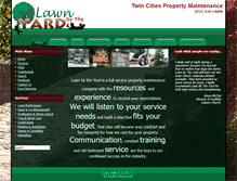 Tablet Screenshot of lawnbytheyard.com